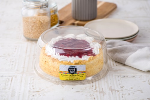 Our Specialty Treat Shop 8" Strawberry Tres Leches Style Cake Perspective: back