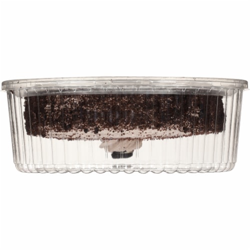 Rich's 8" Single Layer Chocolate Cake with Cookies n' Crème Whipped Icing Perspective: back