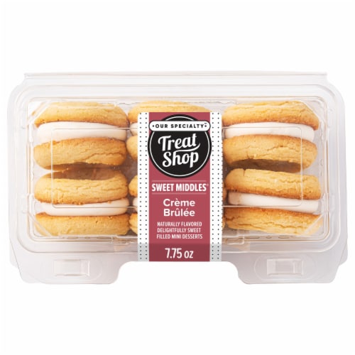 Our Specialty Crème Brulee Sweet Middle Sandwich Cookies Perspective: back