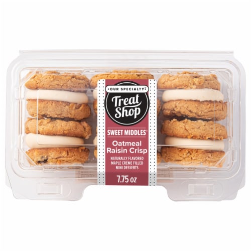 Our Specialty Oatmeal Raisin Sweet Middle Sandwich Cookies Perspective: back