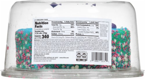 Our Specialty™ Treat Shop Unicorn Cake Perspective: back