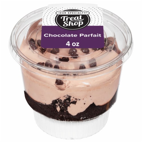 Our Specialty Treat Shop™ Chocolate Parfait Cup, Single Serve Dessert Perspective: back
