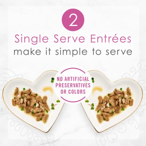 Purina Fancy Feast Petites Wet Cat Food in Gravy Seared Salmon with Spinach Perspective: back