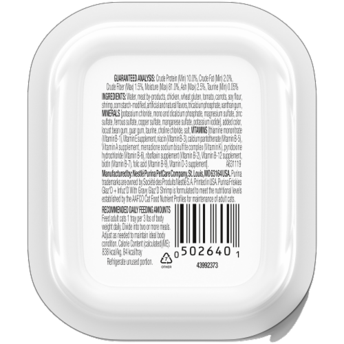 Friskies Glaz'd & Infuz'd Shrimp Wet Food Perspective: back