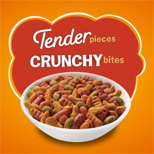 Purina Friskies Tender & Crunchy Combo Adult Dry Cat Food Chicken, Beef Flavors Perspective: back