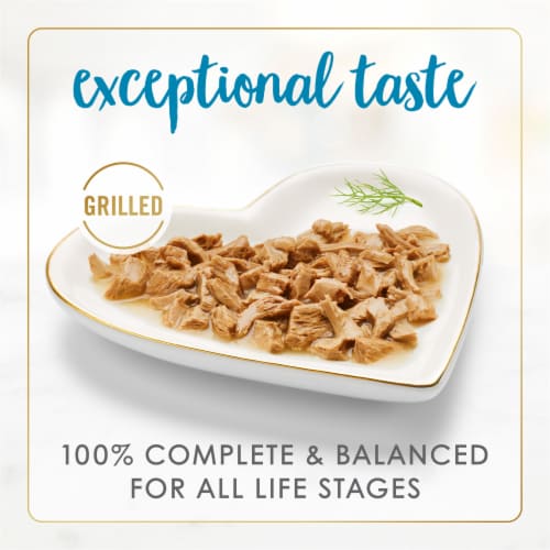 Purina® Fancy Feast® Grilled Ocean Whitefish & Tuna Feast in Gravy Wet Cat Food Perspective: back
