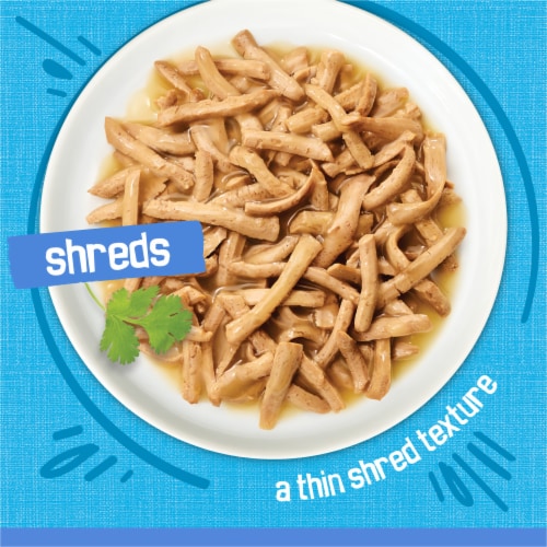 Purina® Friskies® Shreds with Ocean Whitefish & Tuna in Sauce Wet Cat Food Perspective: back
