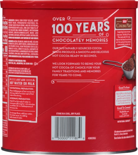 Nestle® Rich Milk Chocolate Hot Chocolate Cocoa Mix Perspective: back