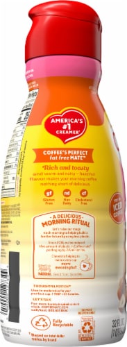 Coffee Mate Fat Free Hazelnut Coffee Creamer Perspective: back