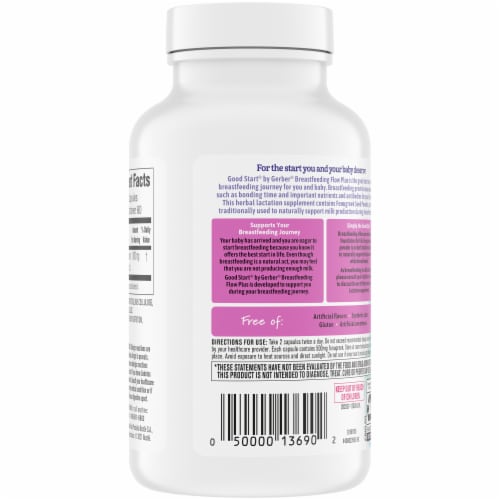 Gerber® Good Start® Breastfeeding Flow Plus Supplements Perspective: back