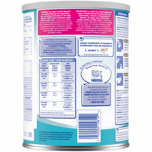 Nestle® NAN® Pro Infant Formula with Iron Powder Perspective: back