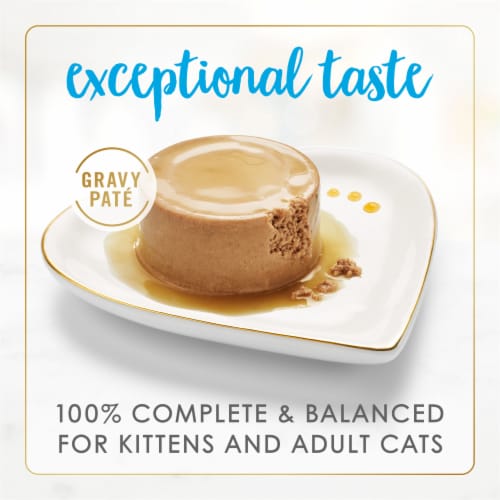 Purina Fancy Feast Wet Cat Food Gravy Lovers Ocean Whitefish and Tuna Feast Pate Perspective: back