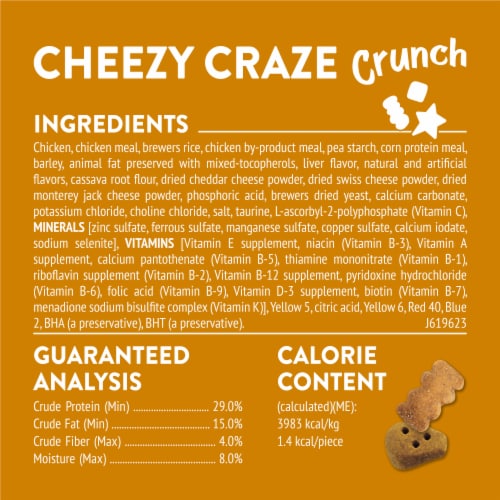 Purina Friskies Party Mix Cat Treats Cheezy Craze Crunch Perspective: back