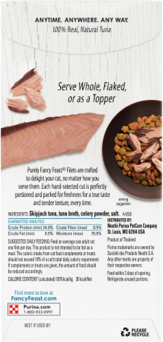Fancy Feast Purely Filets Natural Tuna Grain Free Wet Cat Food Perspective: back