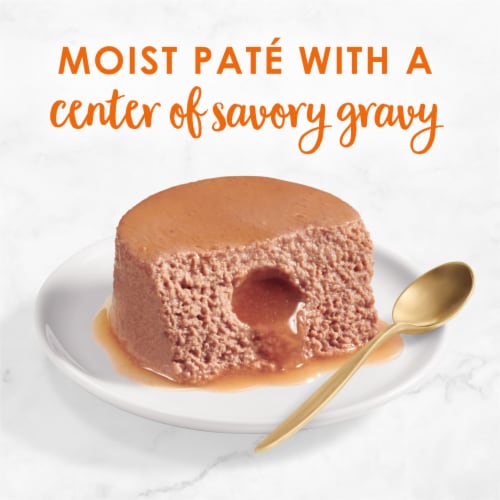 Purina Fancy Feast Savory Centers Wet Cat Food Pate with Chicken & a Gravy Center Perspective: back