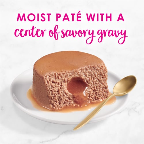 Purina Fancy Feast Savory Centers Wet Cat Food Pate with Salmon & a Gravy Center Perspective: back
