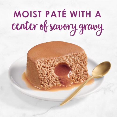 Purina Fancy Feast Savory Centers Wet Cat Food Pate with Beef & a Gravy Center Perspective: back
