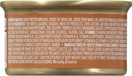 Purina® Fancy Feast® Gravy Lovers™ Salmon Feast Pate in Gravy Adult Wet Cat Food Perspective: back