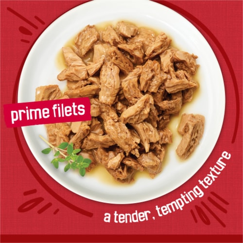 Purina Friskies Prime Filets Wet Cat Food in Gravy Beef Perspective: back