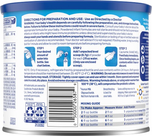 Gerber Good Start Everyday Probiotics Milk Based Powder Infant Formula Perspective: back