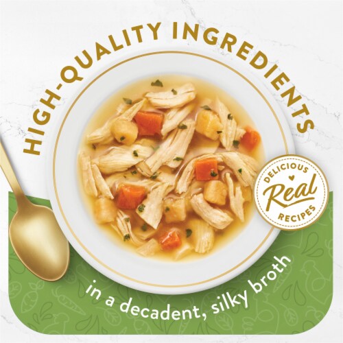 Purina Fancy Feast Broths Wet Cat Food Complement Chicken & Vegetables Perspective: back