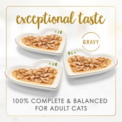 Purina Fancy Feast Gravy Lovers Poultry and Beef Grilled Wet Cat Food Variety Pack Perspective: back