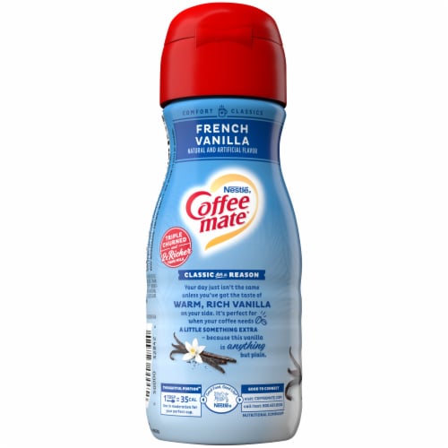 Coffee-mate French Vanilla Liquid Coffee Creamer Perspective: back