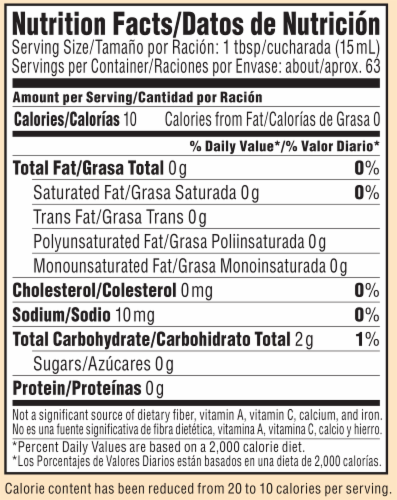 Coffee-mate Fat-Free Original Liquid Coffee Creamer Perspective: back