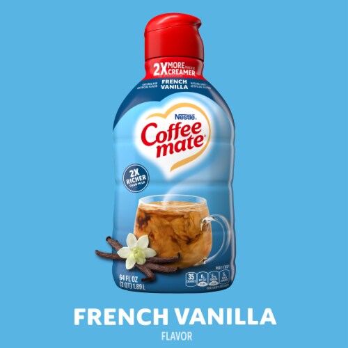 Nestle Coffee mate French Vanilla Liquid Coffee Creamer Perspective: back