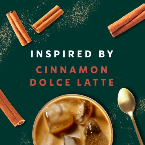 Starbucks Cinnamon Dolce Flavored Coffee Creamer Inspired by Cinnamon Dolce Latte Perspective: back