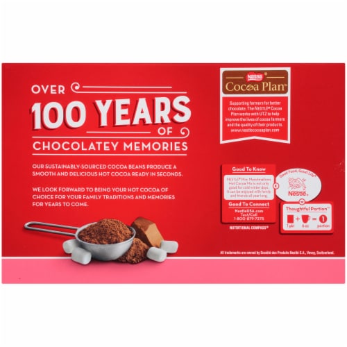 Nestle® Mini Marshmallow Hot Chocolate Cocoa Mix Perspective: back