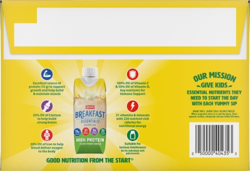 Carnation Breakfast Essentials Classic French Vanilla Nutritional Drink Perspective: back