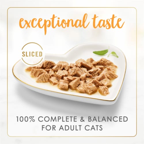 Purina Fancy Feast Sliced Wet Cat Food in Gravy Turkey Feast Perspective: back