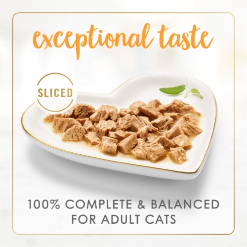 Purina Fancy Feast Sliced Wet Cat Food in Gravy Turkey Feast Perspective: back