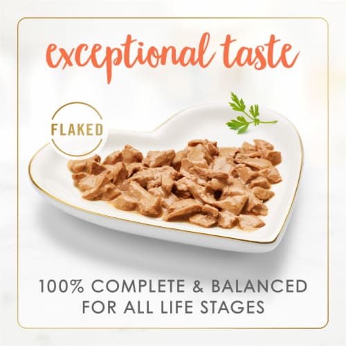 Purina Fancy Feast Flaked Chicken & Tuna Feast Wet Cat Food Can Perspective: back