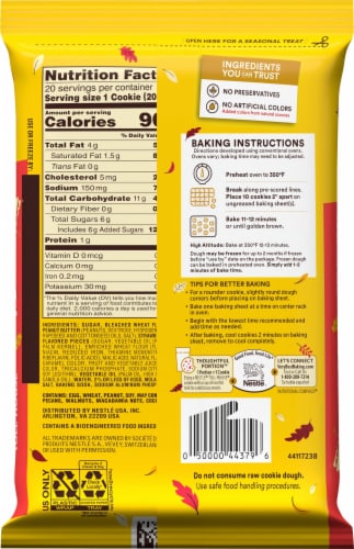 Nestle® Toll House® Peanut Butter & Strawberry Cookie Dough Perspective: back