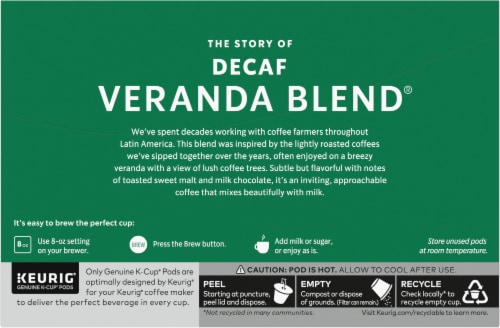 Starbucks® Decaf Veranda Blend® Blonde Roast K-Cup® Coffee Pods