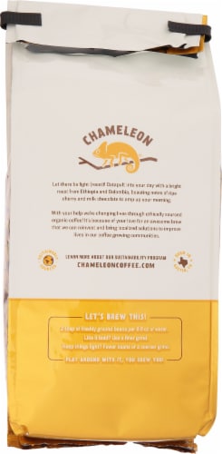 Chameleon Organic Day Breaker Light Roast Whole Bean Coffee Perspective: back