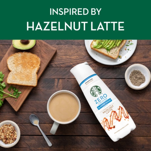 Starbucks Zero Hazelnut Flavored Liquid Coffee Creamer Hazelnut Flavored Creamer Perspective: back