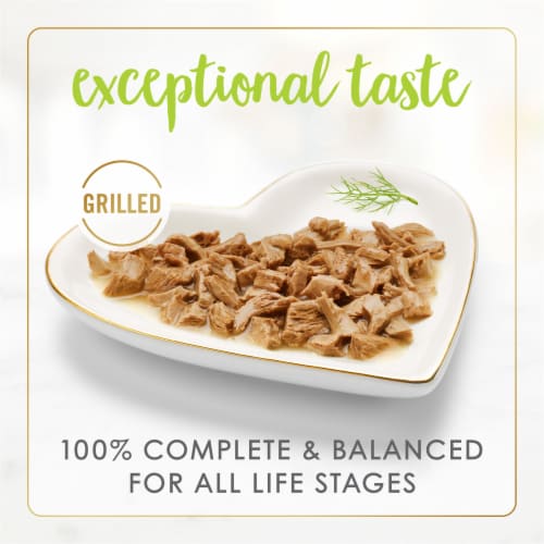 Purina Fancy Feast Grilled Wet Cat Food Salmon Feast in Gravy Perspective: back