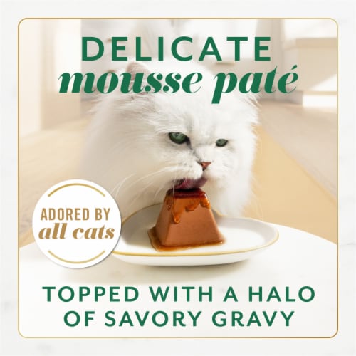 Fancy Feast Gems Pate Cat Food Mousse With Chicken and a Halo of Savory Gravy Cat Food Perspective: back