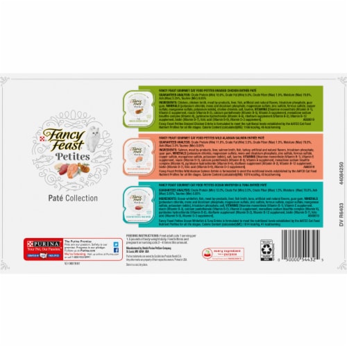 Purina® Fancy Feast® Petites Pate Collection Wet Cat Food Perspective: back