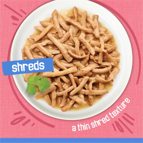 Purina Friskies Shreds with Salmon in Sauce Wet Cat Food Perspective: back