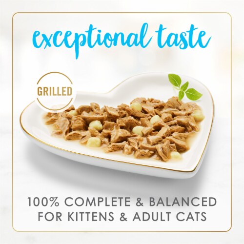 Purina Fancy Feast Delights Wet Cat Food Grilled Tuna & Cheddar Cheese Feast in Gravy Perspective: back