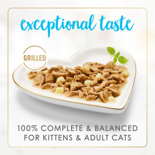 Purina Fancy Feast Delights Wet Cat Food Grilled Tuna & Cheddar Cheese Feast in Gravy Perspective: back