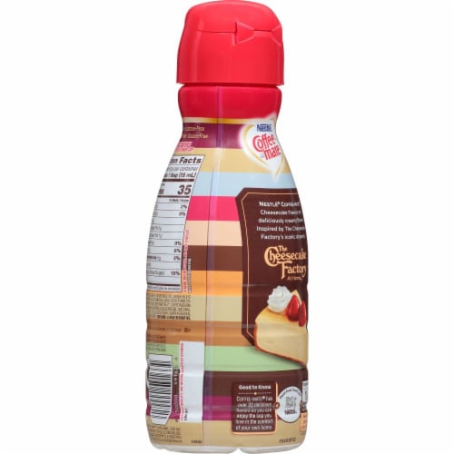 Coffee-mate The Cheesecake Factory Strawberry Cheesecake Flavored Coffee Creamer Perspective: back