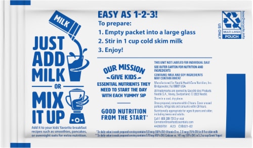 Carnation Breakfast Essentials® High Protein Rich Milk Chocolate Breakfast Drink Perspective: back