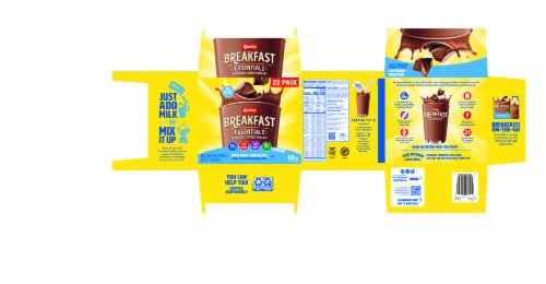 Carnation Breakfast Essentials Rich Milk Chocolate Nutritional Drink Mix Perspective: back