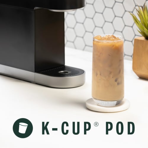 Starbucks K-Cup Coffee Pods Medium Roast Iced Coffee Blend Signature Black 100% Arabica Perspective: back