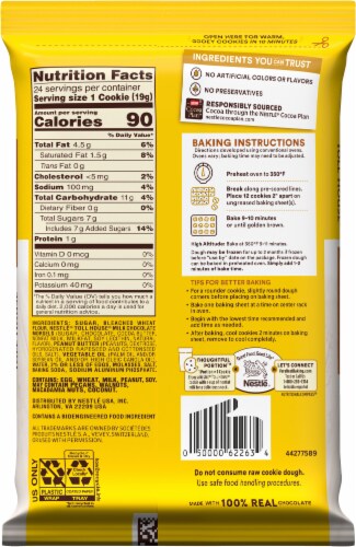 Nestle® Toll House® Peanut Butter Chocolate Chip Cookie Dough Perspective: back